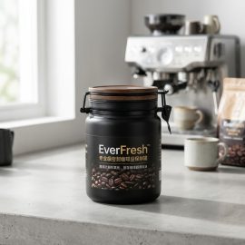 EverFresh™ 专业级密封咖啡豆保鲜罐 – 精准防潮抗氧化，锁存咖啡醇厚风味